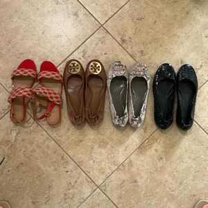 Tory Burch flats and sandal
